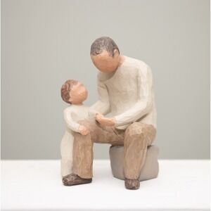 Willow Tree Grandfather Figurine Hand Carved Sculpture Art Farmhouse CottageCore